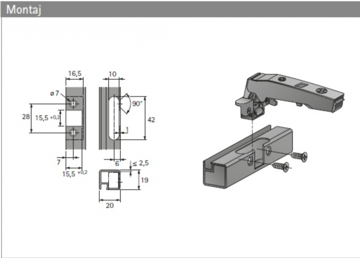Balamale Sensys fără amortizor (Plăcuță Cruce excentric) pentru Rame de aluminiu [7]