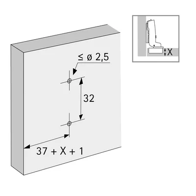 Balamale Sensys fără arc (Plăcuță  h 0 mm Cruce excentric) pentru Rame de aluminiu [7]