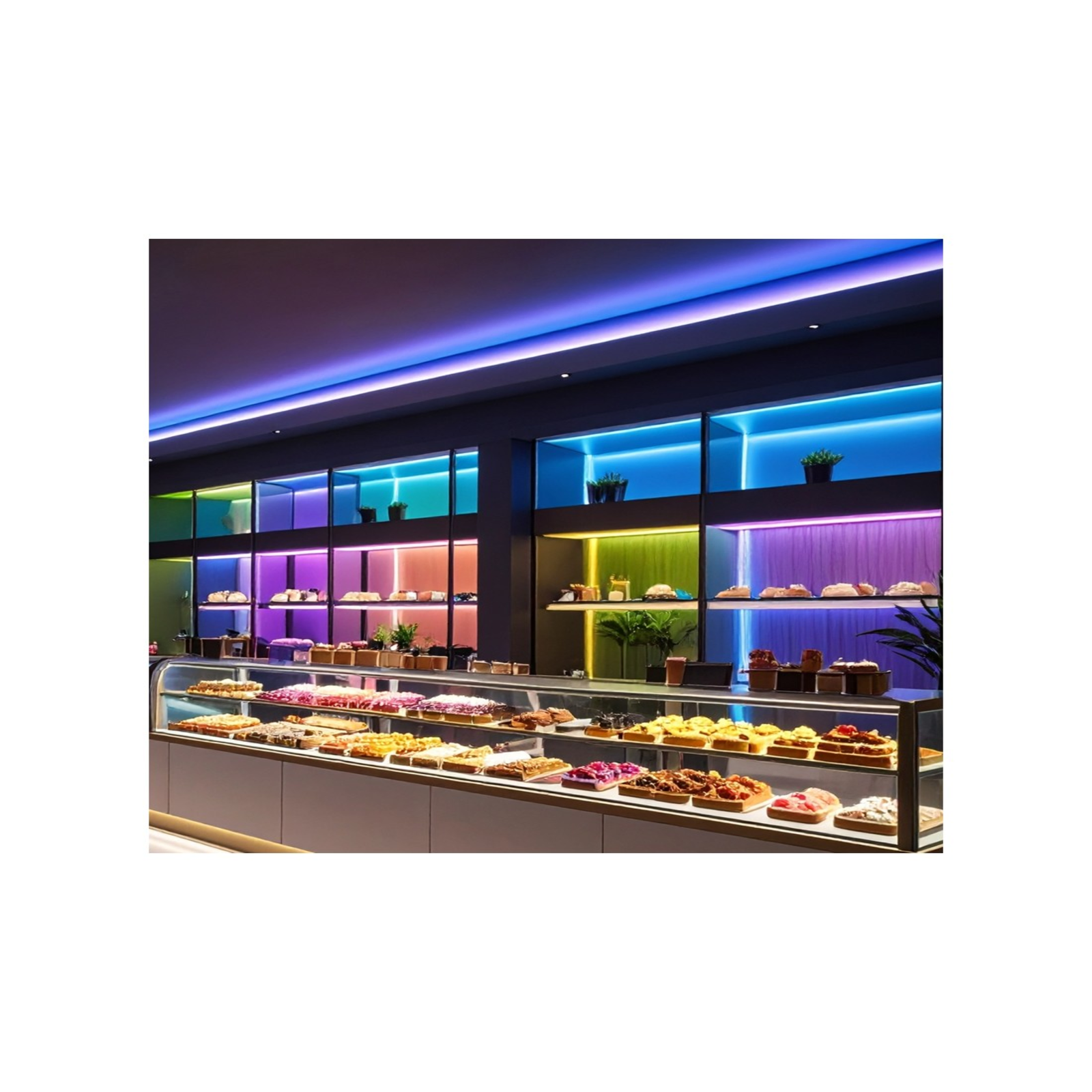 Banda LED COB RGB cu lumina continua 24V IP20 16W/m [17]