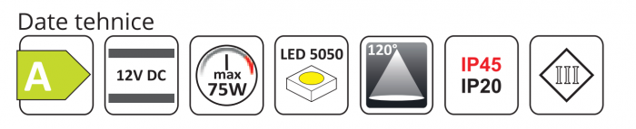 Bandă Led RGB 75W/5m 300 Led-uri IP20 sau IP45 [4]