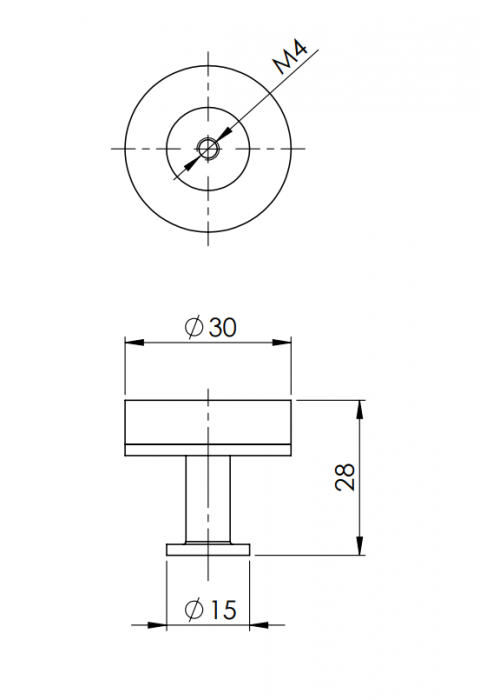 Buton Mewo Ø 30 mm [2]
