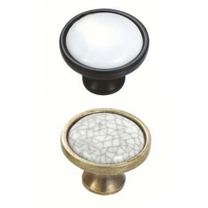 Buton mobilier Antichizat Porțelan VG  Ø32mm [2]