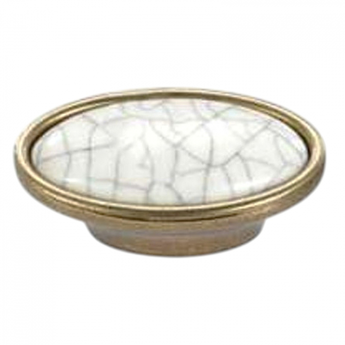 Buton mobilier Antichizat Porțelan VG  oval [4]
