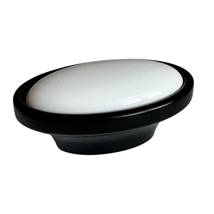 Buton mobilier Antichizat Porțelan VG  oval [1]