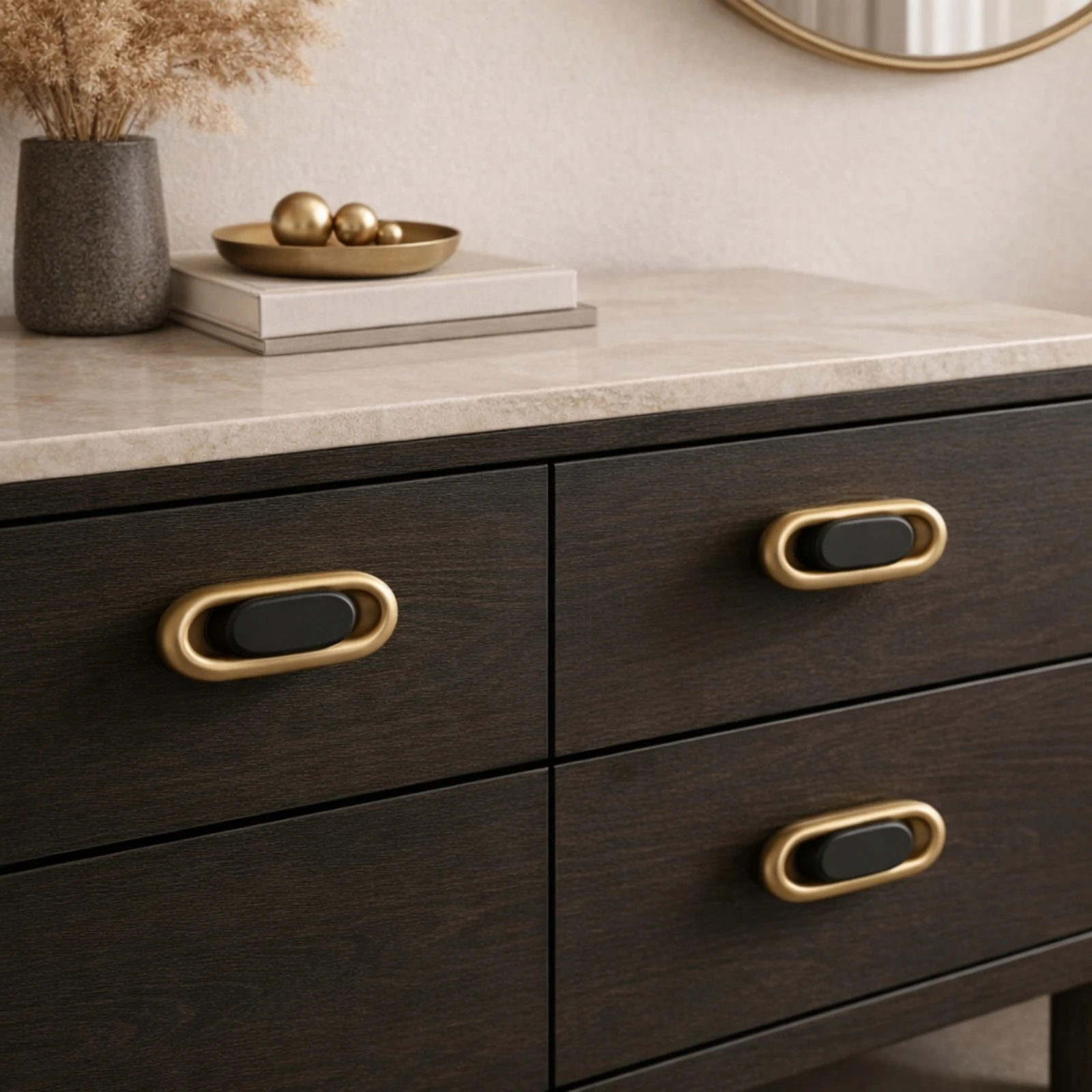 Buton metalic mobilier Lungo Deluxe  50 mm [3]