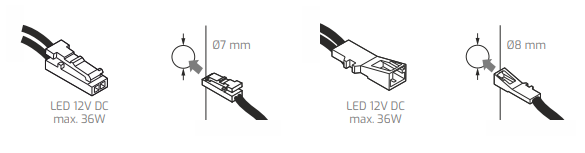 CABLU 2 m cu minimufă Alimentare LED [5]
