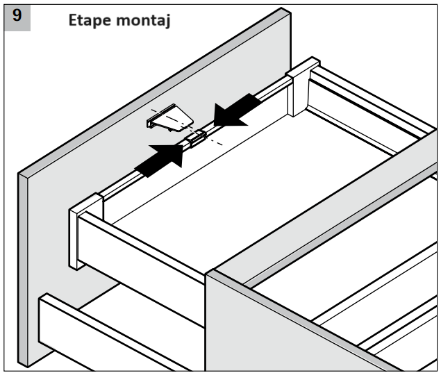 Clemă pentru sertar în sertar Innotech Atira marca Hettich [5]