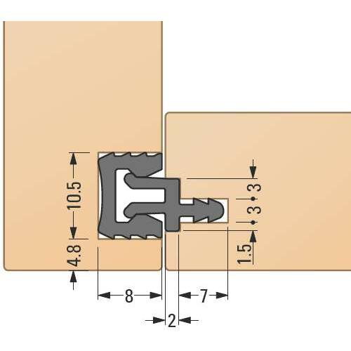 Conector corpuri 2 piese, 2 m [4]