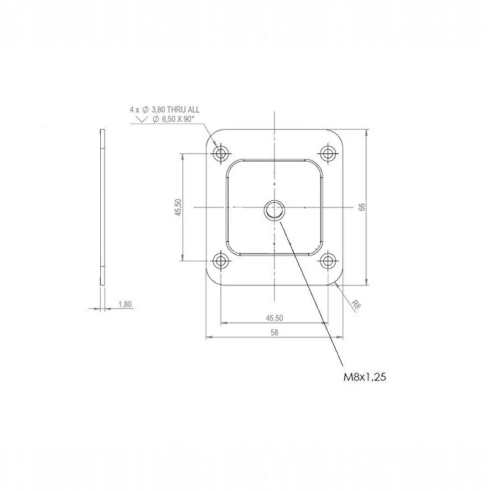 Conector metalic pentru fixarea piciorului de mobilier [3]