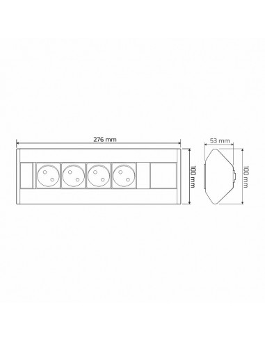 Corner Box 4  schuko marca Design Light [3]