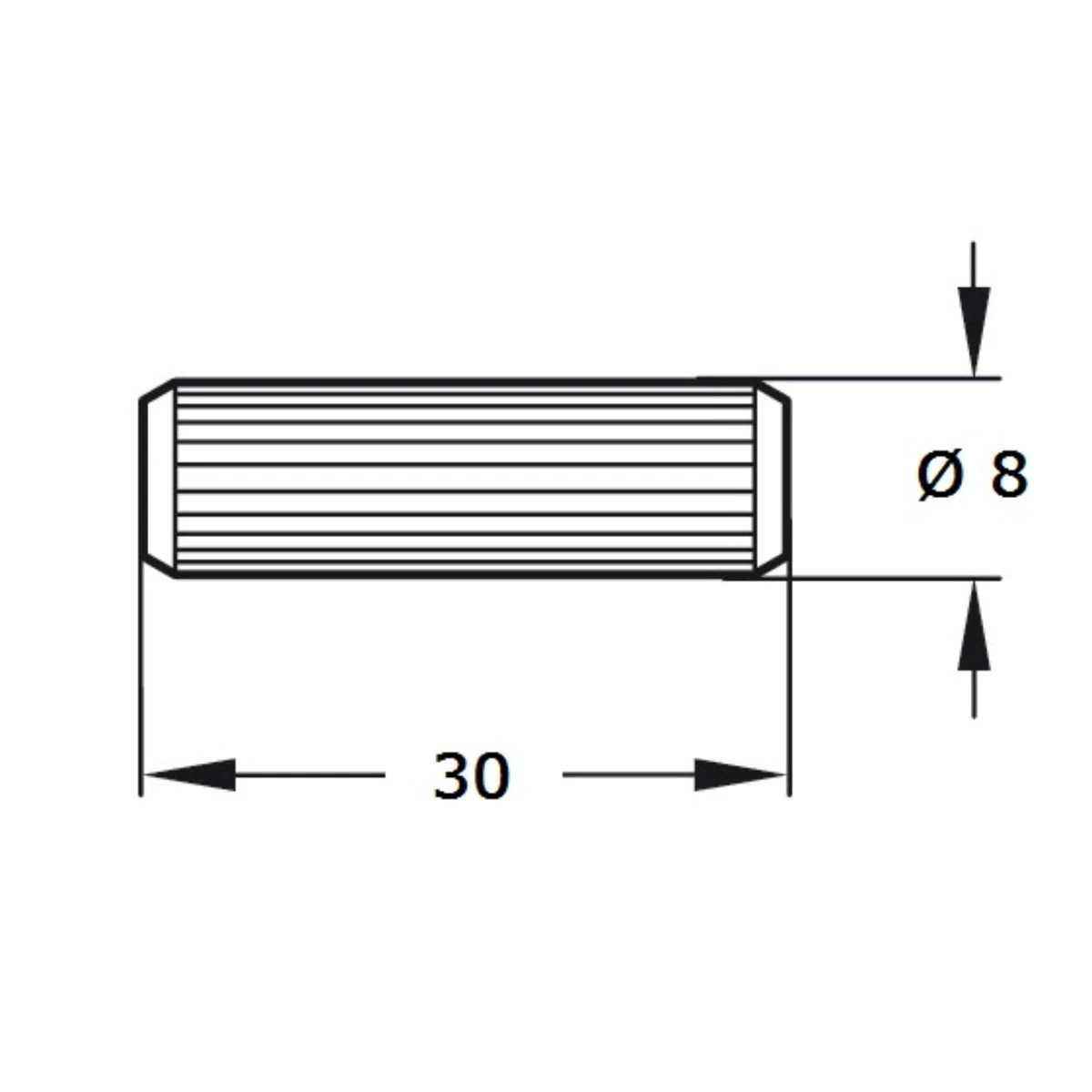 Dibluri lemn fag canelate – Ø 8 mm [2]