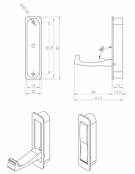 agățătoare pentru cuier Dyan Hook [2]