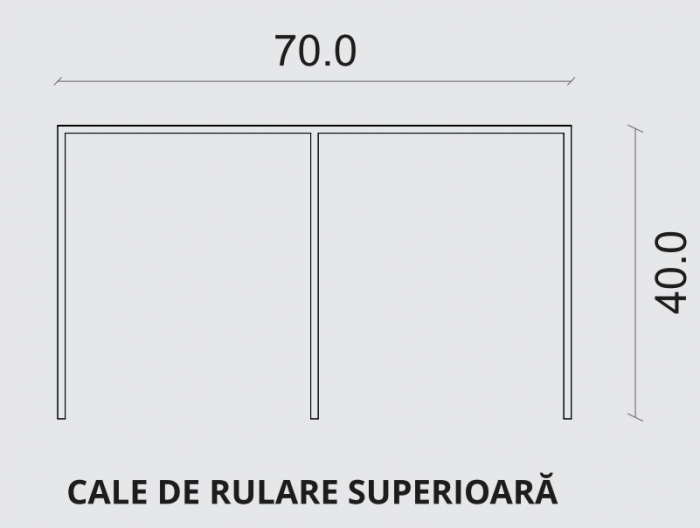 Eco Slide - Sistem 2 sau 3 uși glisante finisaj Inox [13]