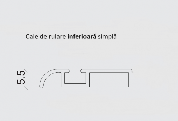 Eco Slide - Sistem 2 sau 3 uși glisante finisaj Inox [2]