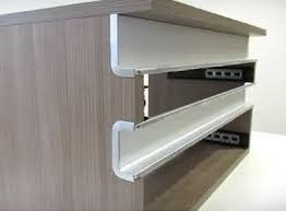 Profil GOLA ,,C " 4.1m finisaj Aluminiu, marca OPES, pentru corpuri de mobilier cu sertare [6]