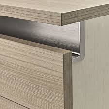 Profil GOLA ,,L "(J) 4.1m  finisaj negru/alb/inox, marca OPES, pentru montaj sub blat [1]
