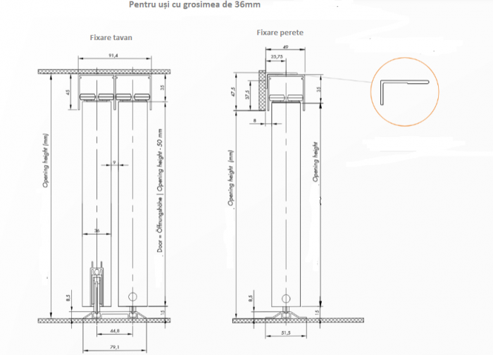 In Out Drive Wood - Set (2 buc) opritori superiori [6]