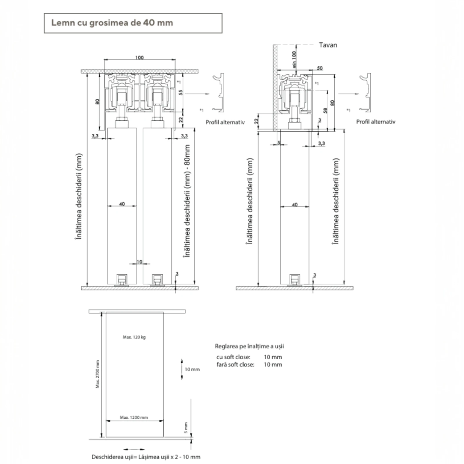 In Out Fly Wood - Mâner încastrat uși [10]