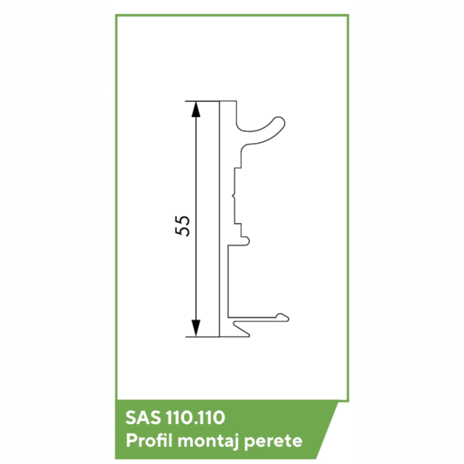 In Out Fly Wood – Profil pentru montaj pe perete, sistem uși de trecere din lemn [3]