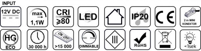 LED Clip 3D - Negru [4]
