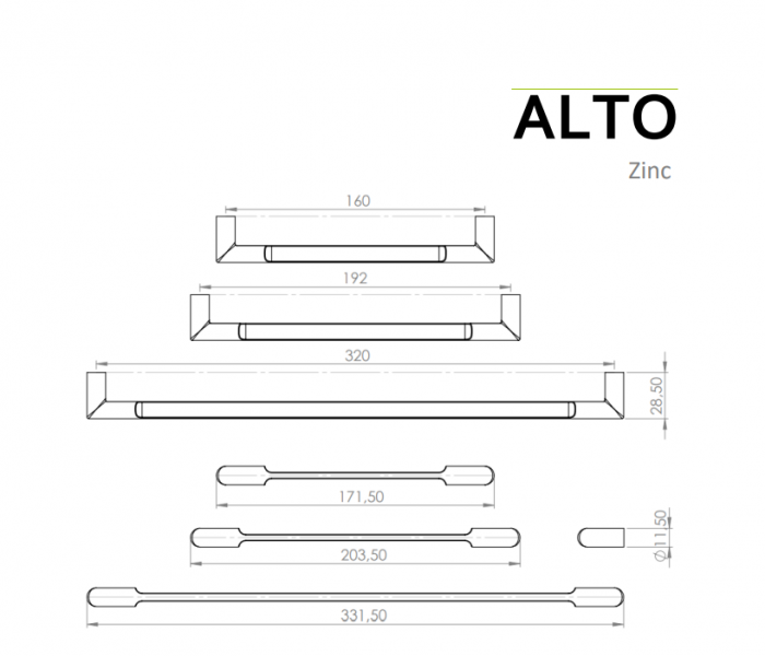 Mâner Alto Negru Mat [2]
