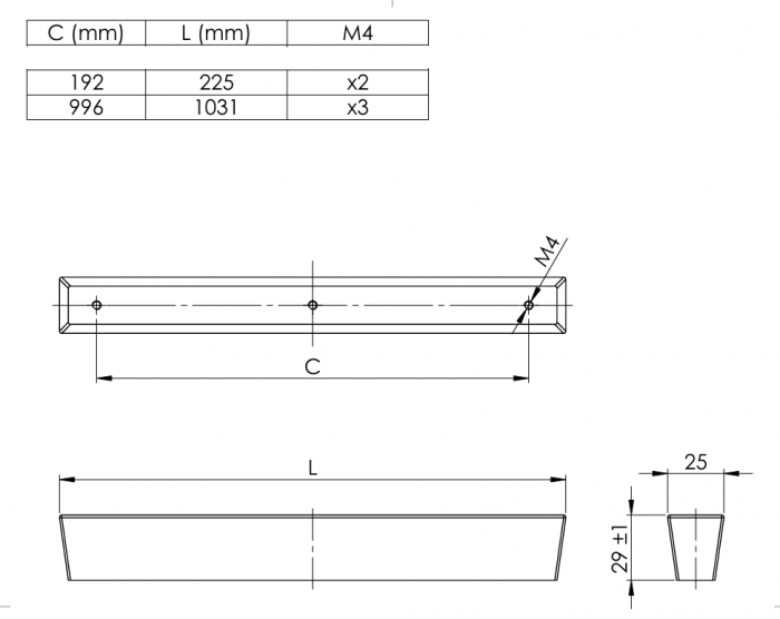 Mâner lemn Xin 996 mm [2]