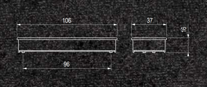 Maner Misura 96 mm auriu mat [2]