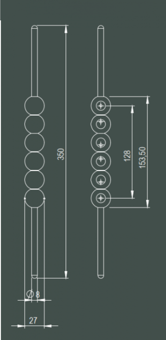 Mâner Petra Negru Mat [6]