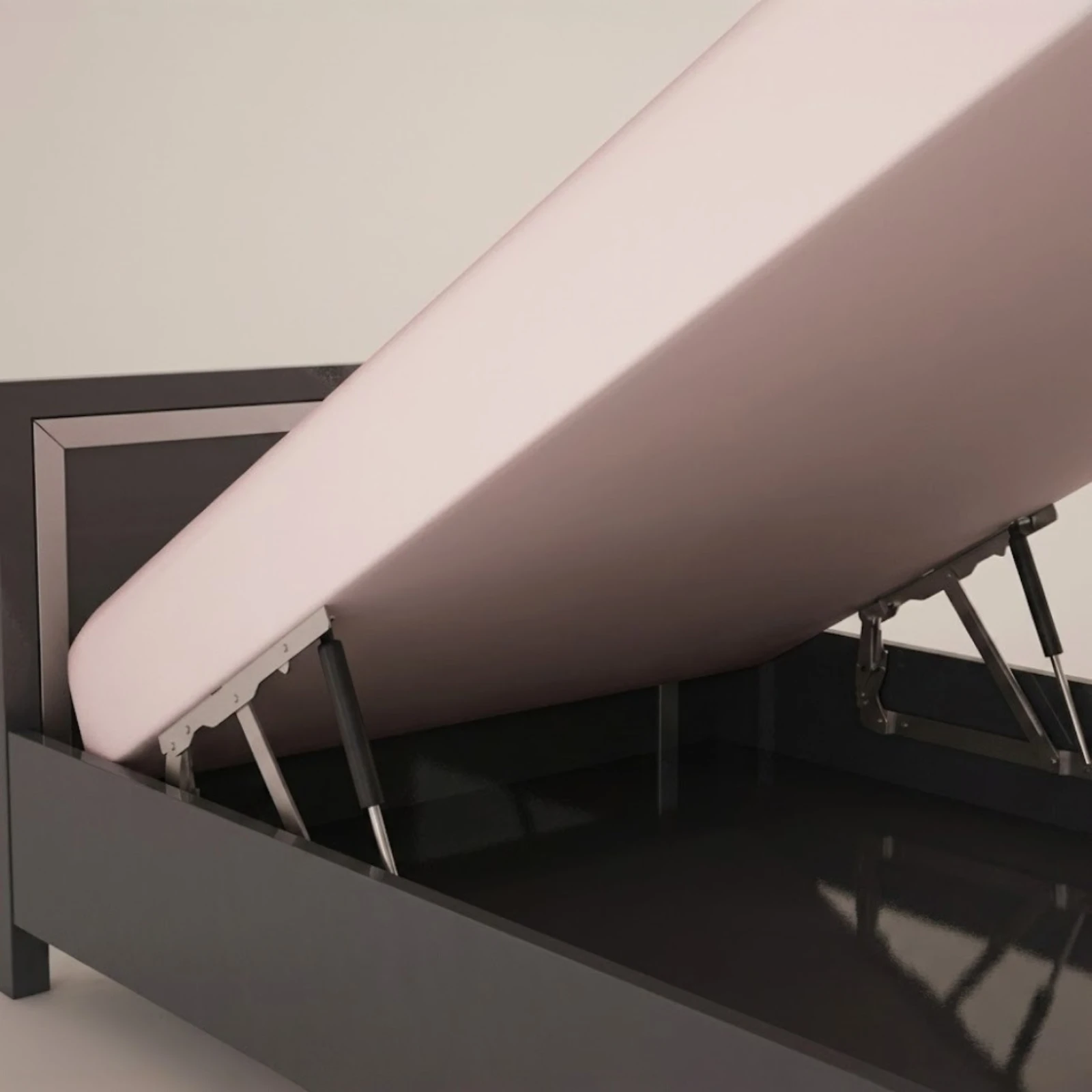 Mecanism piston gaz (cu blocare) VG ridicare pat rabatabil 30° acces ladă depozitare [7]