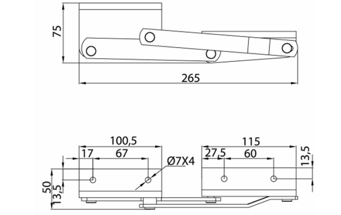 Mecanism VG pentru canapea – extensie frontală articulată Trolley [6]