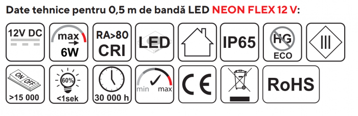 Neon Flex-Bandă LED Flexibilă 12V [2]