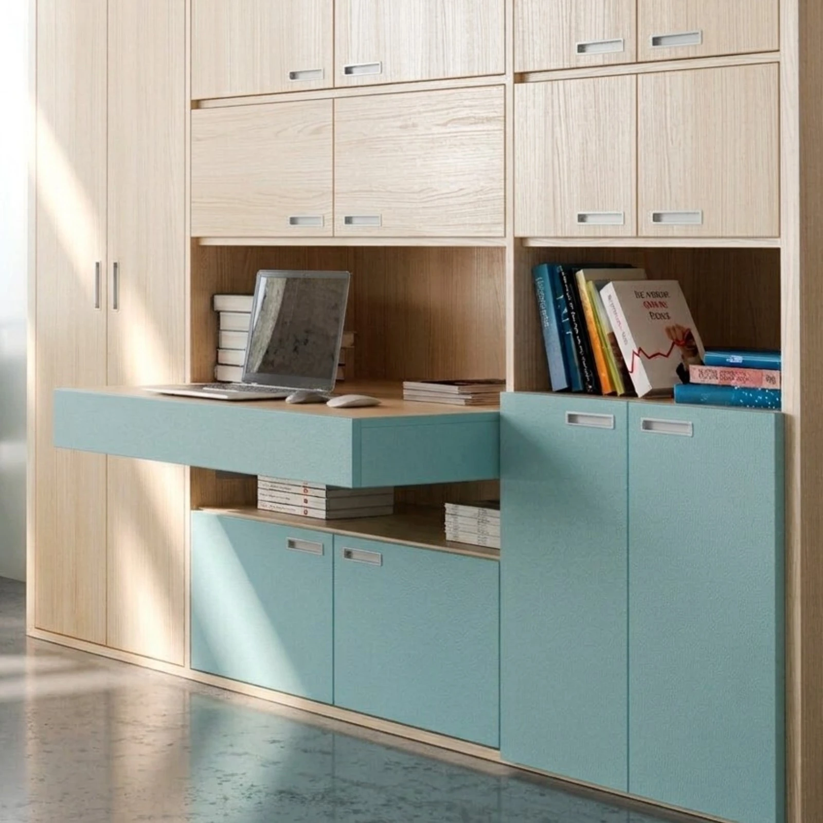 Oplà Folding+39 - Sistem pentru masă extractibilă, integrat în mobilier [3]