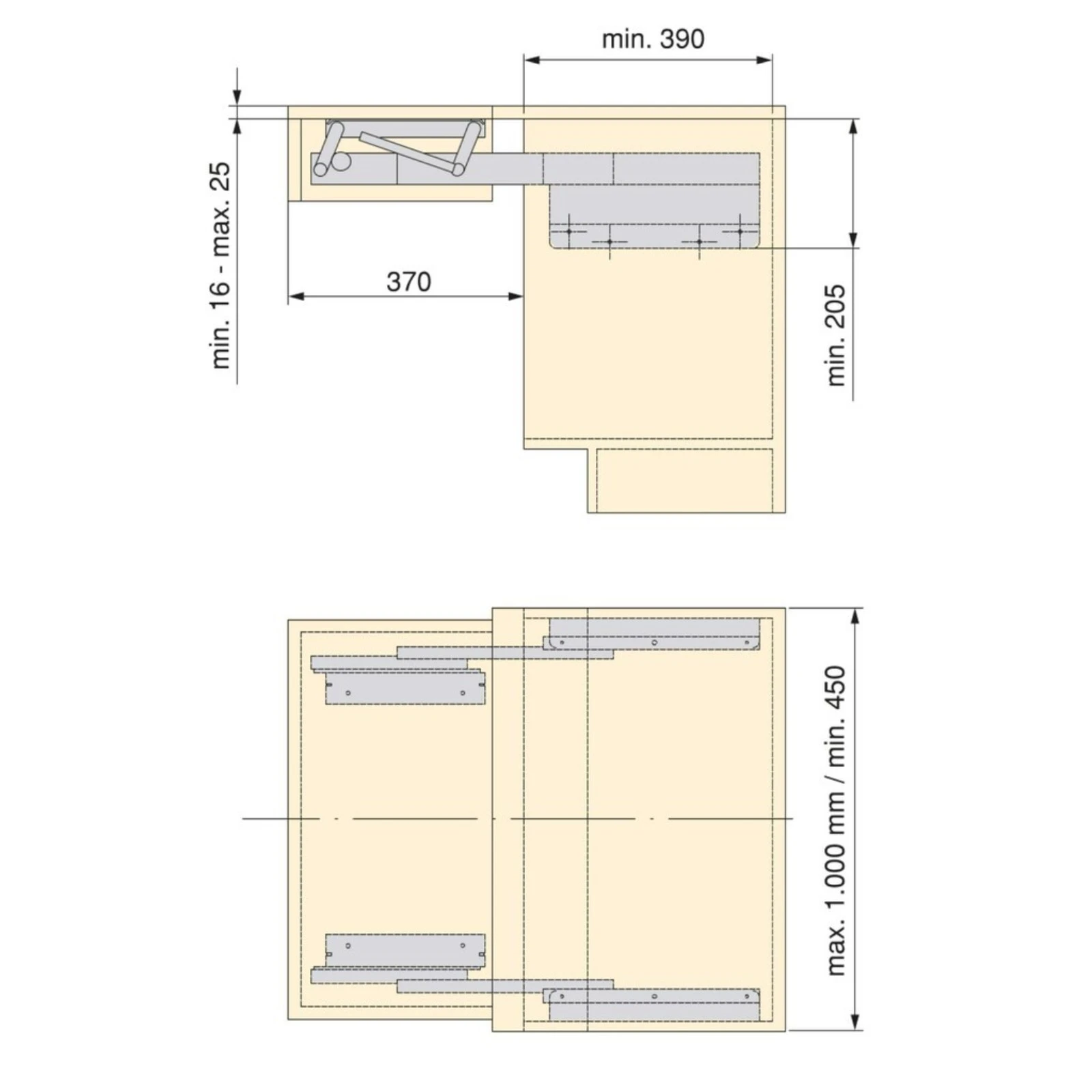 Oplà Folding+39 - Sistem pentru masă extractibilă, integrat în mobilier [5]