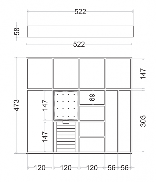 Organizator accesorii vestimentare [6]
