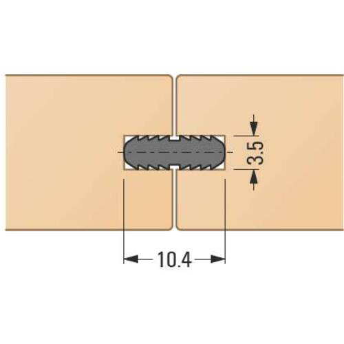 Pană de îmbinare pentru blaturi de lucru - 10,4 x 3,5 mm [3]