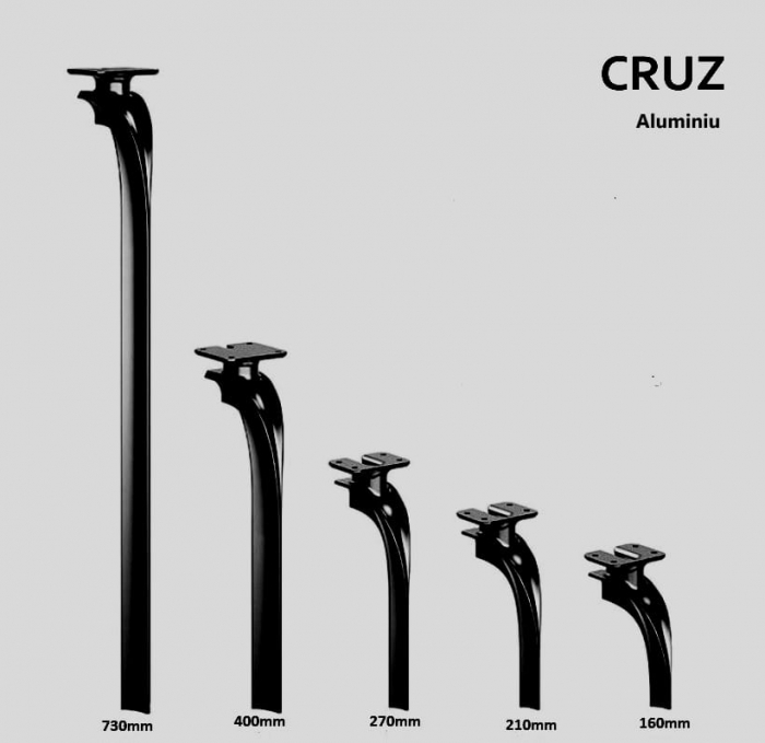 Picior Cruz - Negru mat [2]