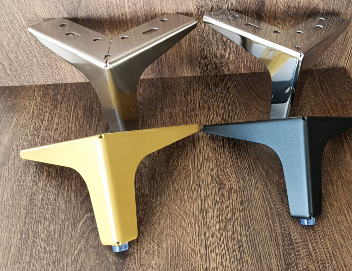 Picior mobilier S71 h 100 mm - finisaj oțel [8]