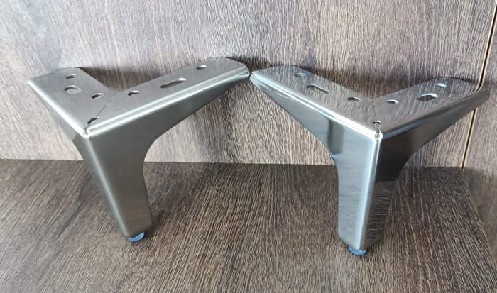 Picior mobilier S71 h 100 mm - finisaj oțel [9]