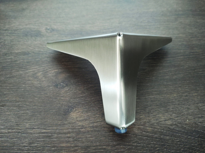 Picior mobilier S71 h 100 mm - finisaj oțel [6]