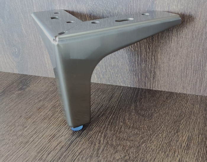 Picior mobilier S71 h 100 mm - finisaj oțel [10]