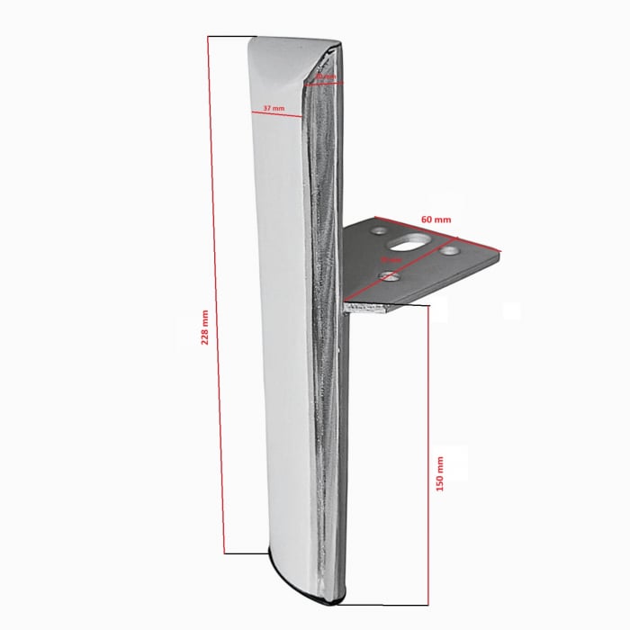 Picior mobilier Side Lux VG h150 mm [2]