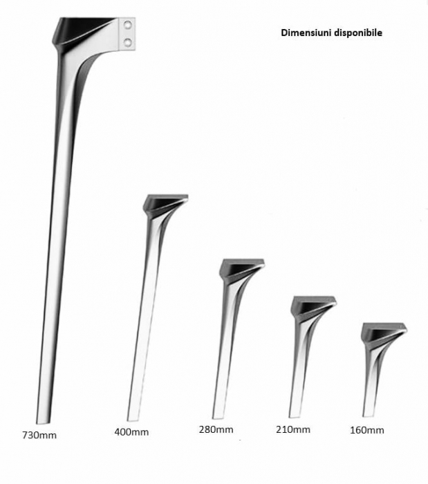 Picior Panama finisaj Negru mat [4]
