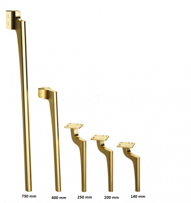 Picior Zarif finisaj Auriu mat [3]