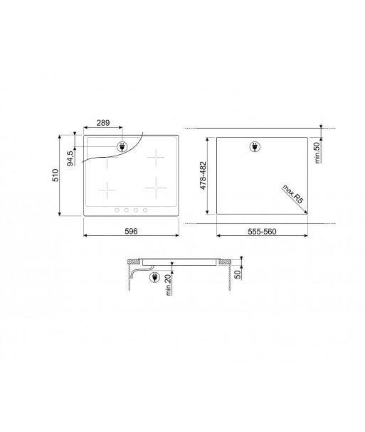Plită inducție incorporabilă SI764 P/AOM - 60 cm [5]