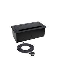 Sistemul  încorporabil Desk Inbox cu 2 prize Schuko, 1 port încărcător HDMI, 1 port încărcător RJ45, 1 port încărcător USB tip A [2]
