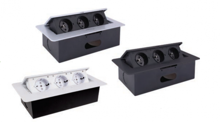 Sistem încorporabil Kombi Box cu 3 prize Schuko [3]