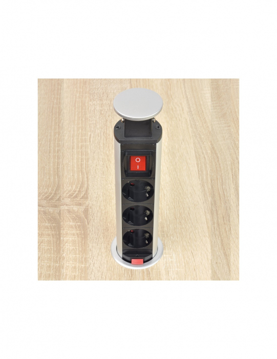 Sistemul  încorporabil Lift Box tip turn  retractabil cu 3 prize Schuko [2]
