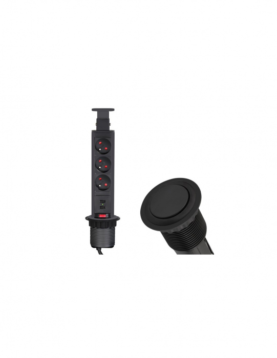 Priza Lift Box USB - retractare automatică [1]