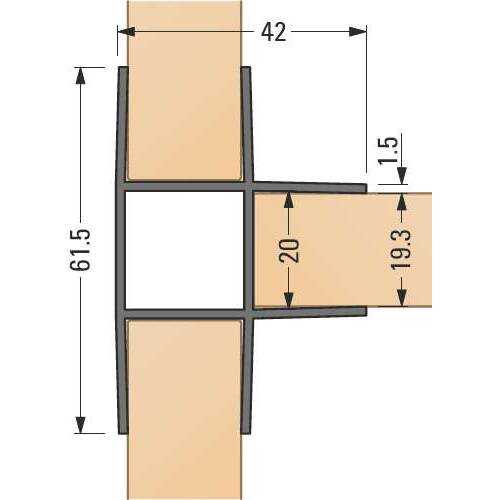 Profil 90° îmbinare tip "T" [2]