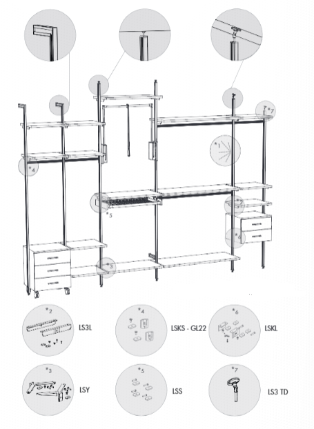 Profil aluminiu pentru sistem GP3 [10]